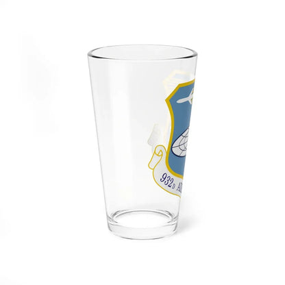 932 Airlift Wing AFRC (U.S. Air Force) Pint Glass 16oz - Go Mug Yourself