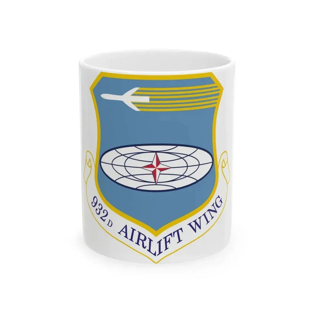 932 Airlift Wing AFRC (U.S. Air Force) White Coffee Mug 11oz - Go Mug Yourself