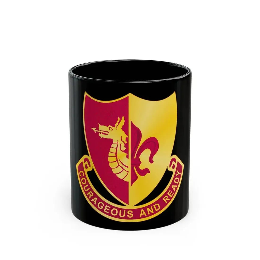 932 Field Artillery Battalion (U.S. Army) Black Coffee Mug 11oz - Go Mug Yourself