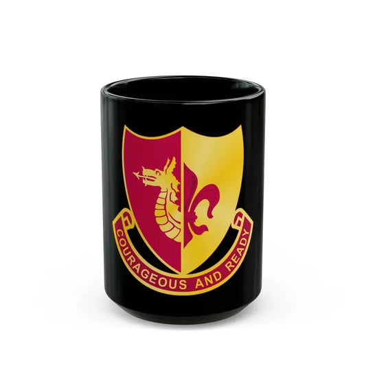 932 Field Artillery Battalion (U.S. Army) Black Coffee Mug 15oz - Go Mug Yourself