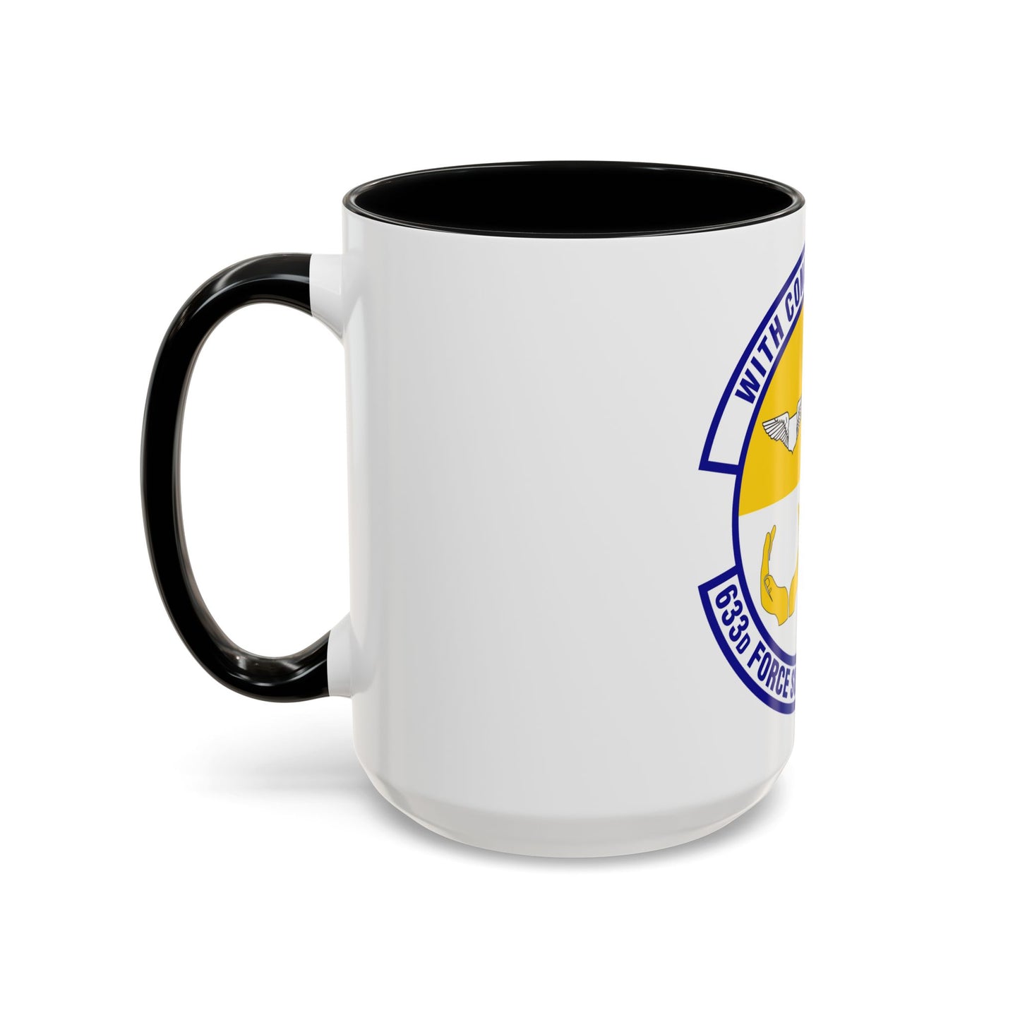 633d Force Support Squadron (U.S. Air Force) Accent Coffee Mug