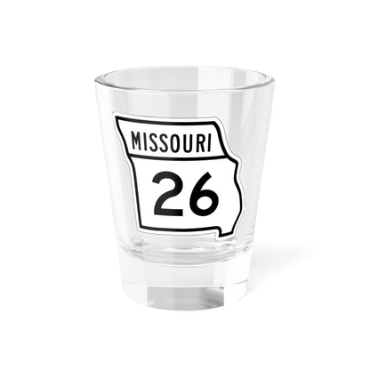 MO-26 1948 (Missouri) (Road Sign) Shot Glass 1.5oz