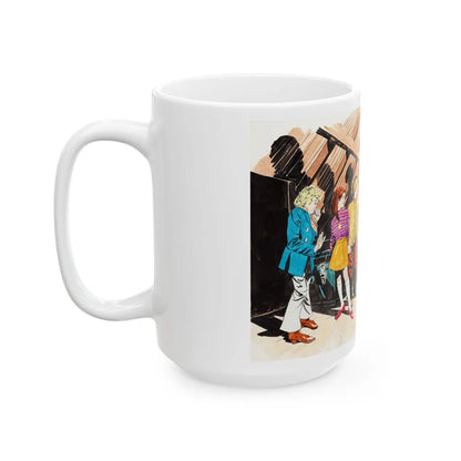 Concept art for The Funky Phantom by Doug Wildey, 1971 - White Coffee Mug-Go Mug Yourself