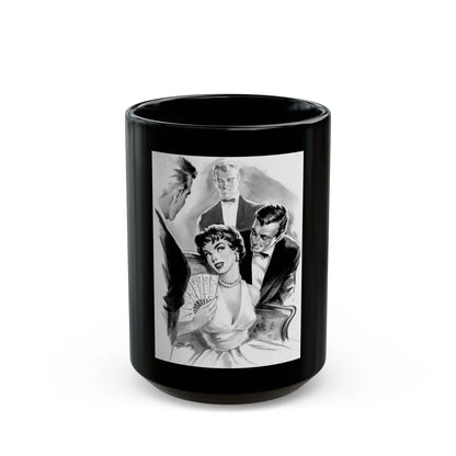 Comedienne, interior magazine illustration - Black Coffee Mug-15oz-Go Mug Yourself