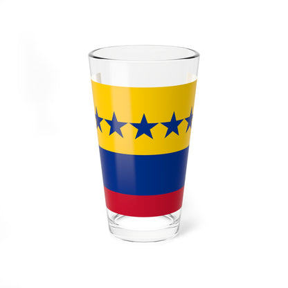 Bandera de la Tercera Republica de Venezuela 1817 version 1 (Venezuela) Pint Glass 16oz