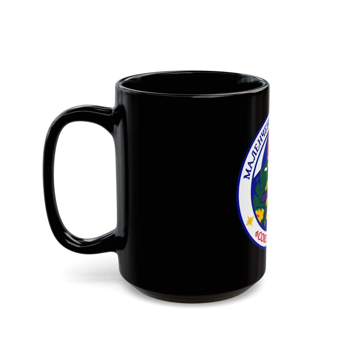Soyuz TM-19 (Soyuz Programme) Black Coffee Mug