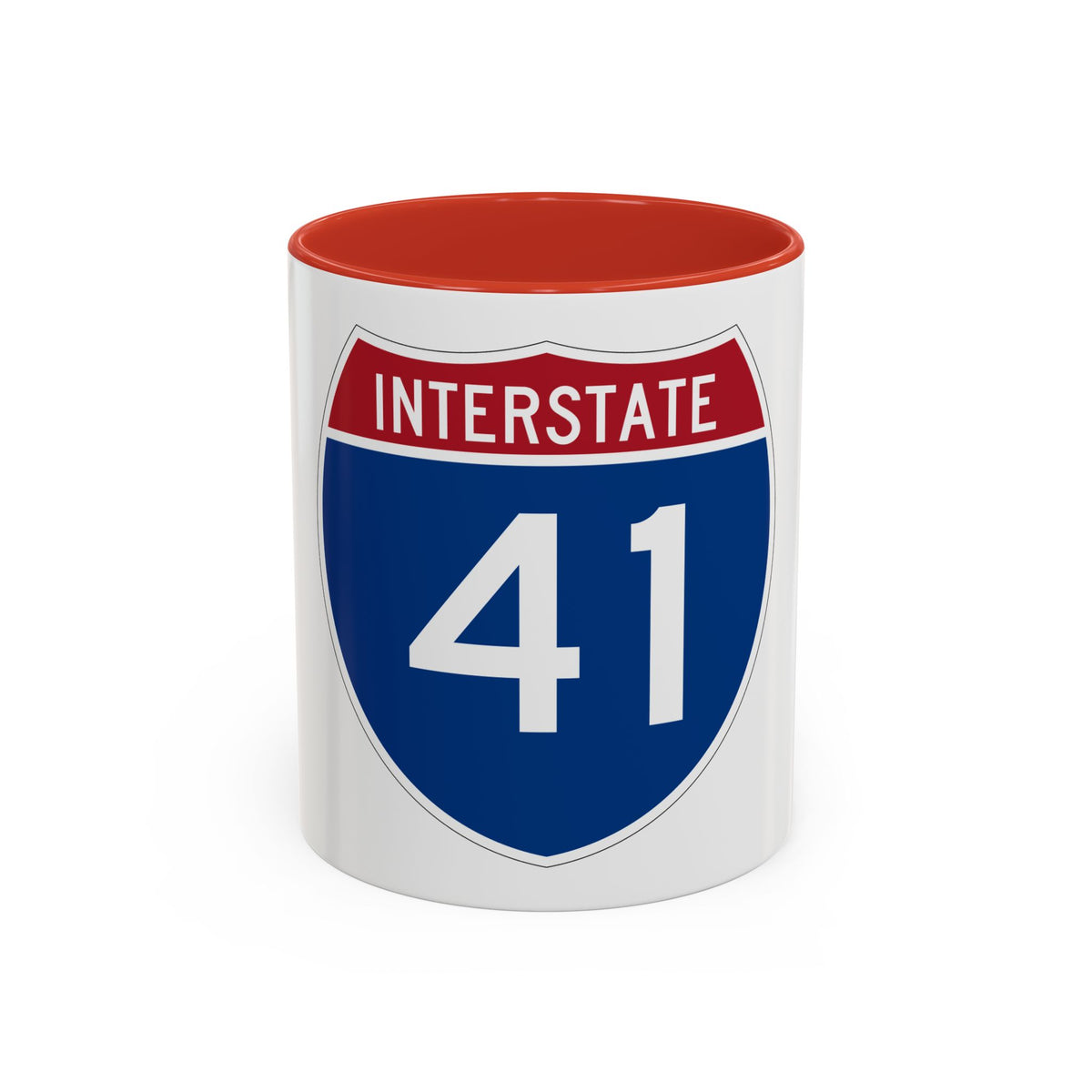 Interstate 41 (U.S. Highways) Accent Coffee Mug