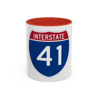 Interstate 41 (U.S. Highways) Accent Coffee Mug