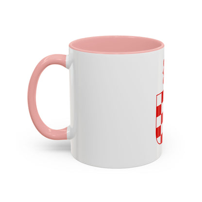 Coat of arms of the Independent State of Croatia - Accent Coffee Mug