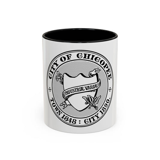 Seal of Chicopee Massachusetts - Accent Coffee Mug