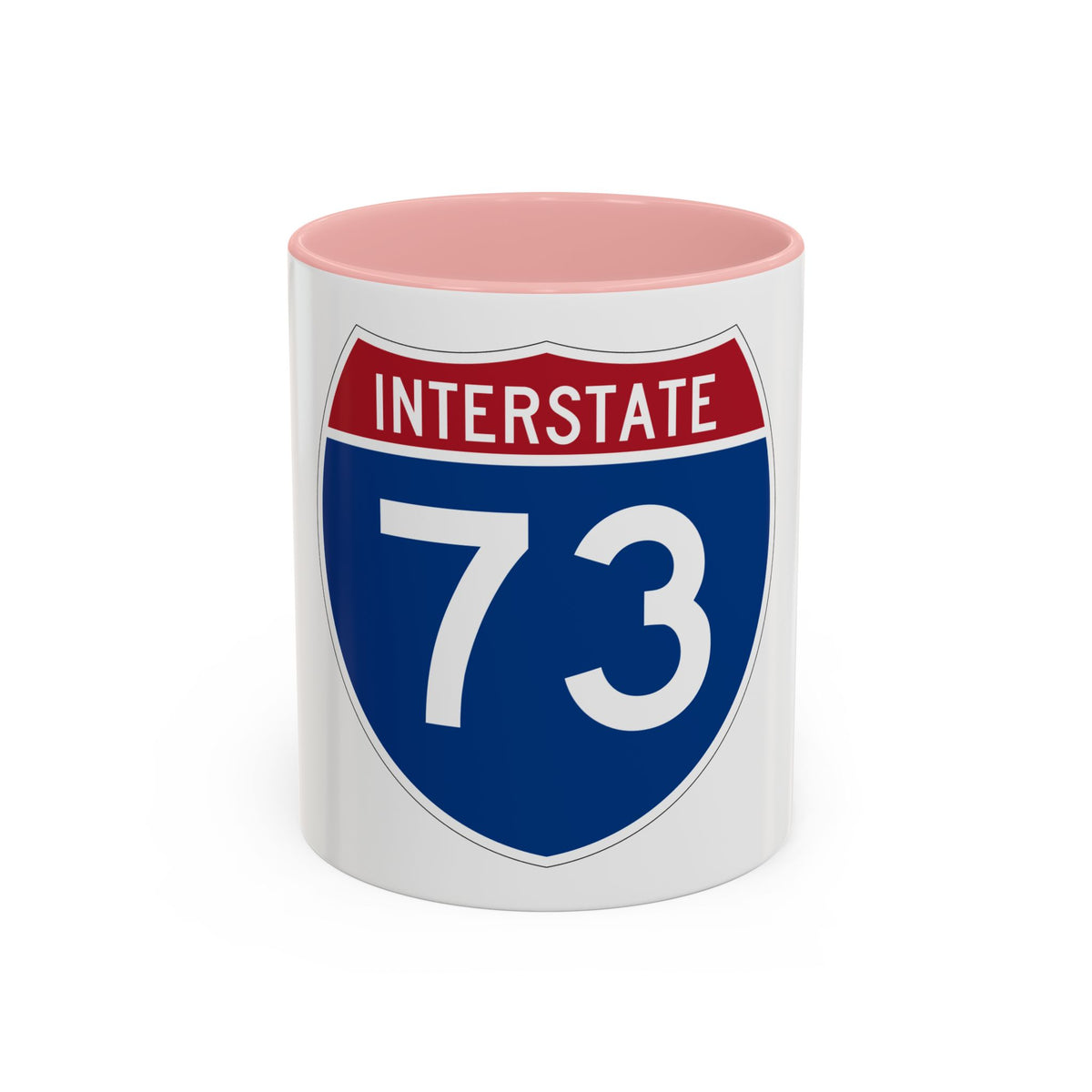 Interstate 73 (U.S. Highways) Accent Coffee Mug