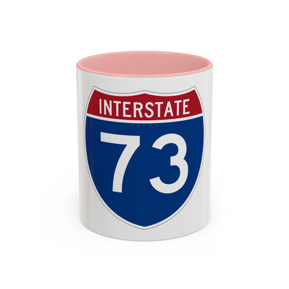 Interstate 73 (U.S. Highways) Accent Coffee Mug