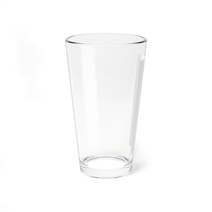 Flag white blue 2x5 (Germany) Pint Glass 16oz