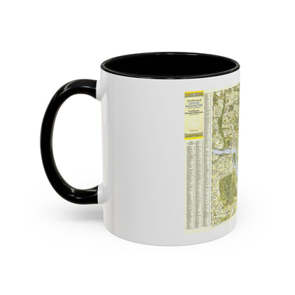 USA - Washington, Central (1948) (Map) Accent Coffee Mug