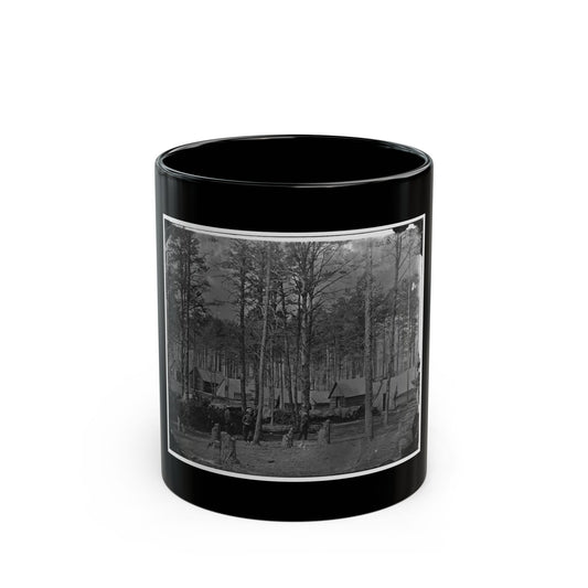 Brandy Station, Virginia. Camp At Headquarters, Army Of The Potomac(2) (U.S. Civil War) Black Coffee Mug