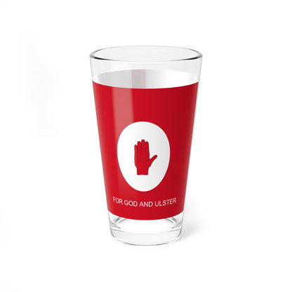 Ulster loyalist flag (United Kingdom) Pint Glass 16oz