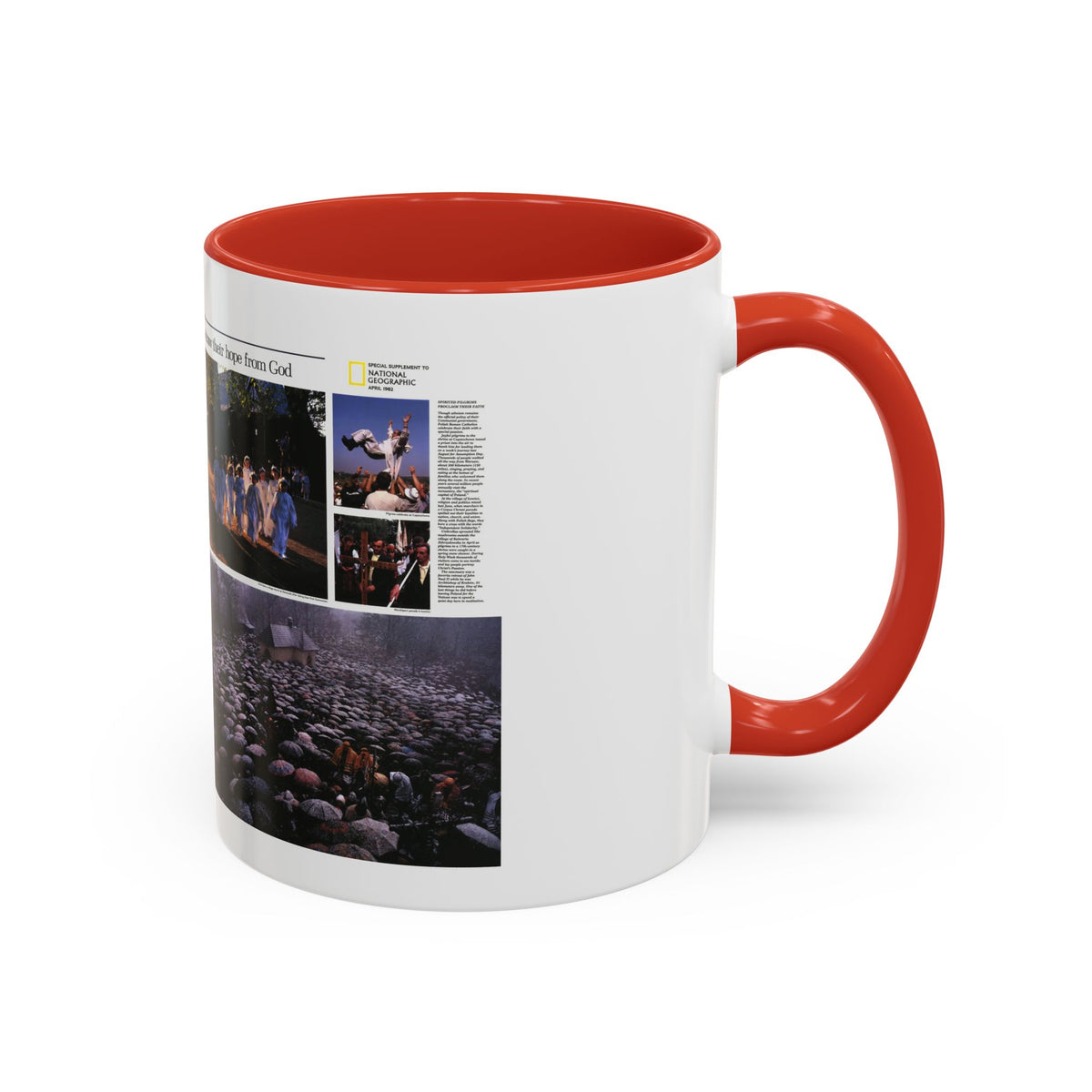 Poland - The Face and Faith 2 (1982) (Map) Accent Coffee Mug
