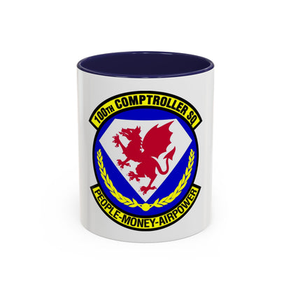 100 Comptroller Squadron USAFE (U.S. Air Force) Accent Coffee Mug