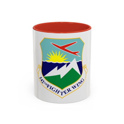 142nd Fighter Wing (U.S. Air Force) Accent Coffee Mug