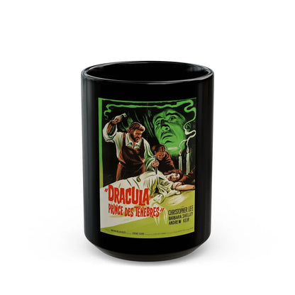 DRACULA PRINCE OF DARKNESS (FRENCH) 3 1966 Movie Poster - Black Coffee Mug-15oz-Go Mug Yourself