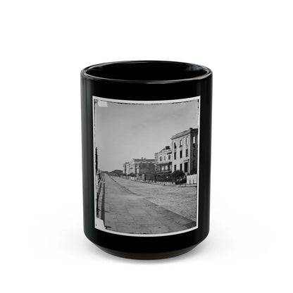 Charleston, S.C. Houses On The Battery; The Nearest Is Burned Out (U.S. Civil War) Black Coffee Mug-15oz-Go Mug Yourself