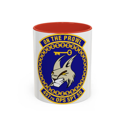 497 Operations Support Squadron ACC (U.S. Air Force) Accent Coffee Mug