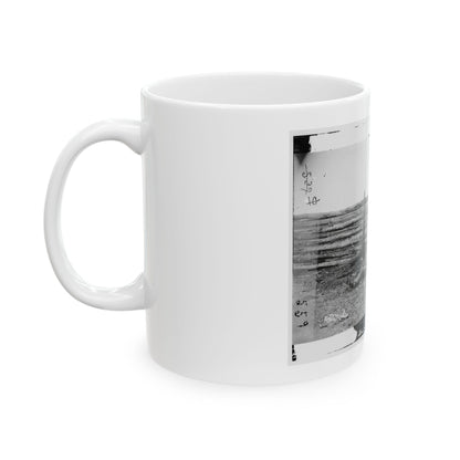 Antietam, Maryland. Dead Of Stonewall Jackson's Brigade By Rail Fence On The Hagerstown Pike (U.S. Civil War) White Coffee Mug