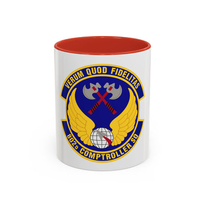 802d Comptroller Squadron (U.S. Air Force) Accent Coffee Mug