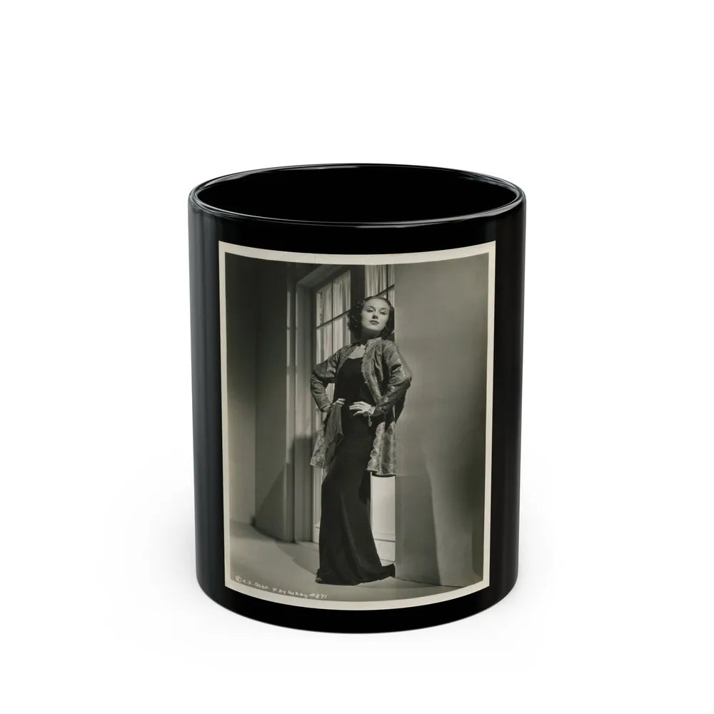 Fay Wray #124 (Vintage Female Icon) Black Coffee Mug-11oz-Go Mug Yourself