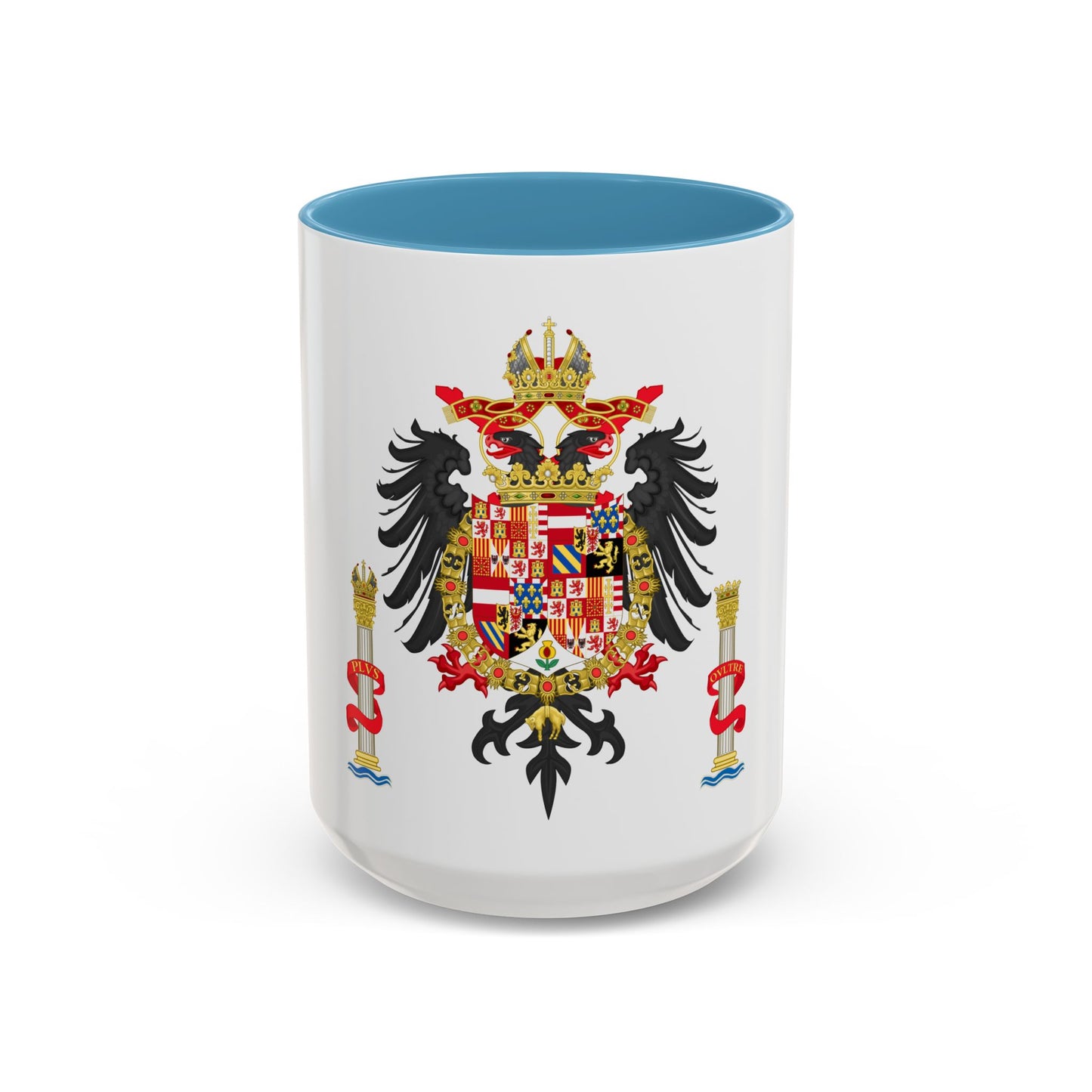 Greater Coat of Arms of Charles V Holy Roman Emperor, Charles I as King of Spain - Accent Coffee Mug