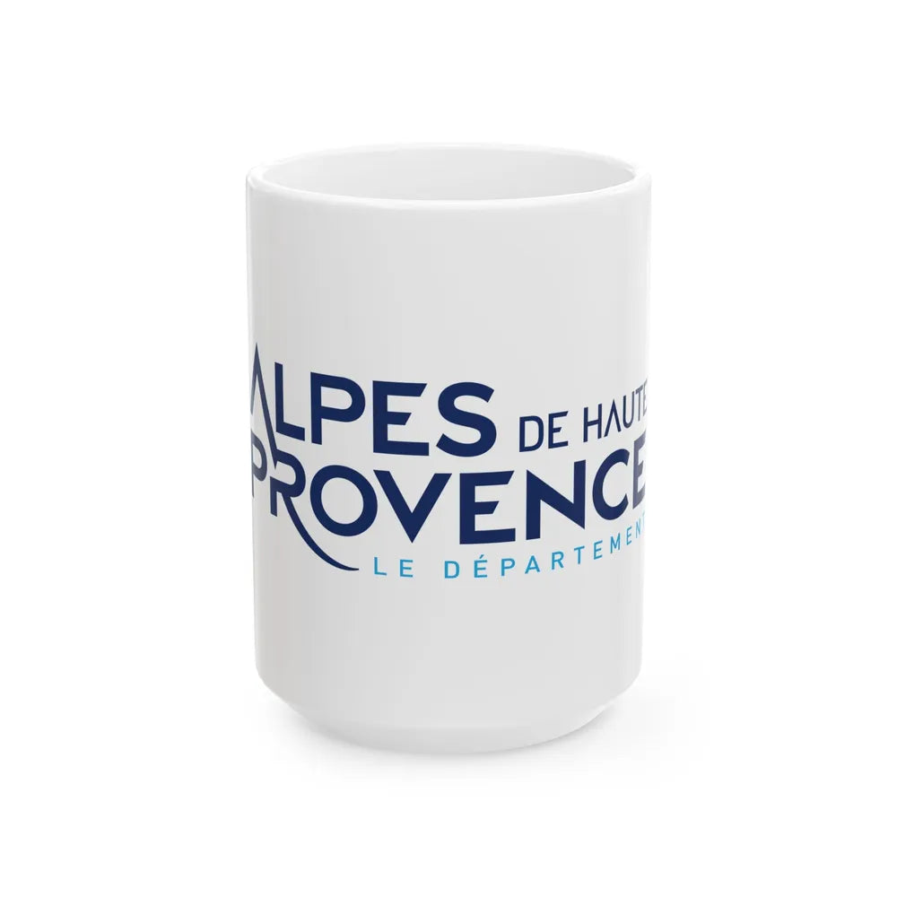 Flag of Alpes de Haute Provence France - White Coffee Mug-15oz-Go Mug Yourself