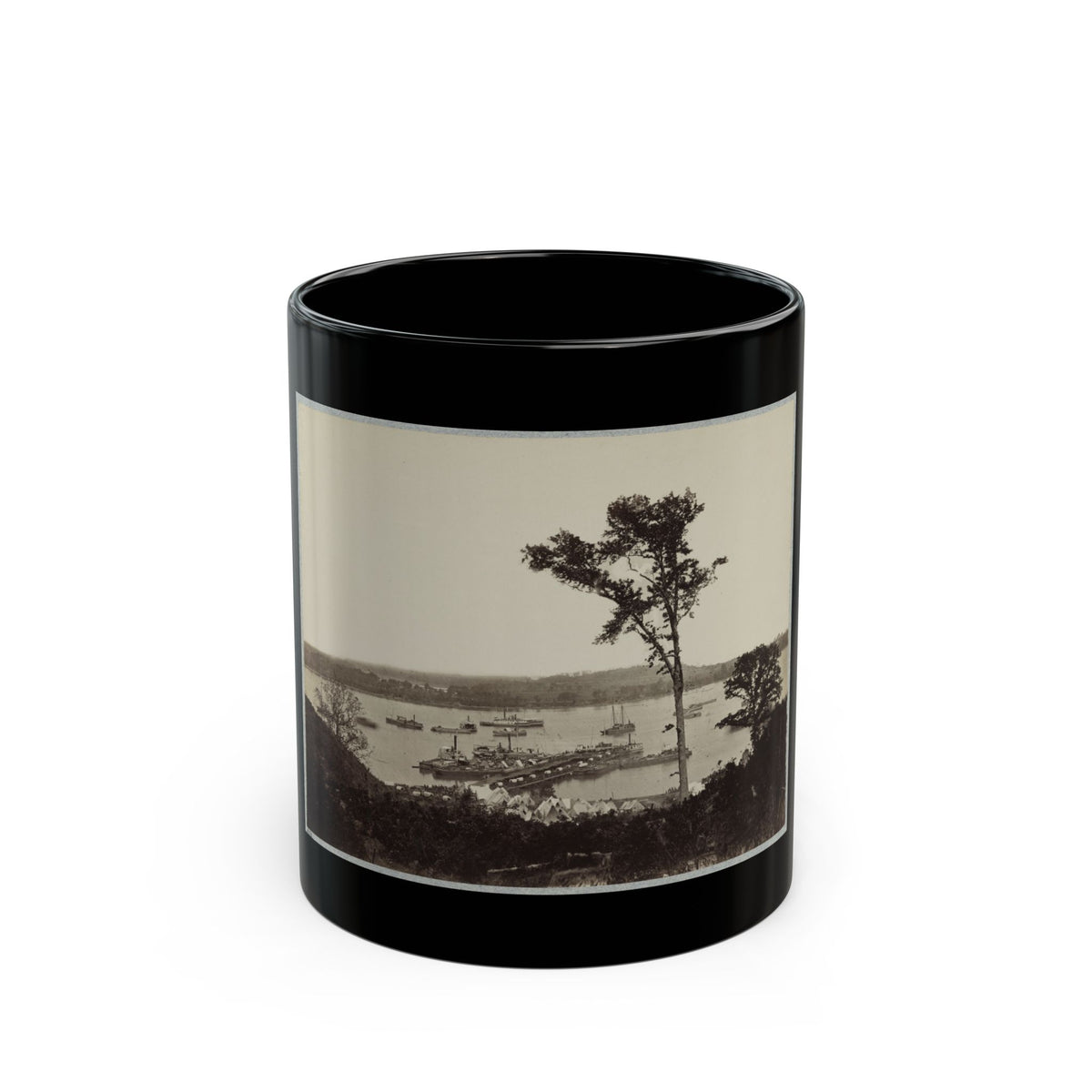 Belle Plain Landing, Va. 004 (U.S. Civil War) Black Coffee Mug