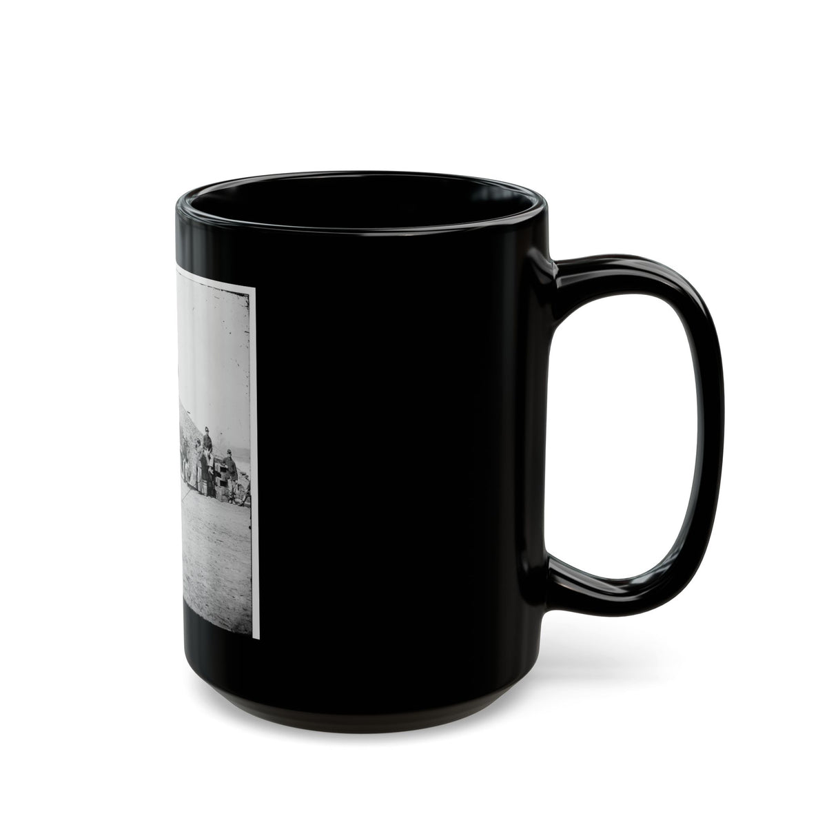 Aiken's Landing, Virginia (Vicinity). Battery Abbot, Fort Brady. (Battery Named For Col. Henry L. Abbot, 1st Conn. H. Artillery) (U.S. Civil War) Black Coffee Mug