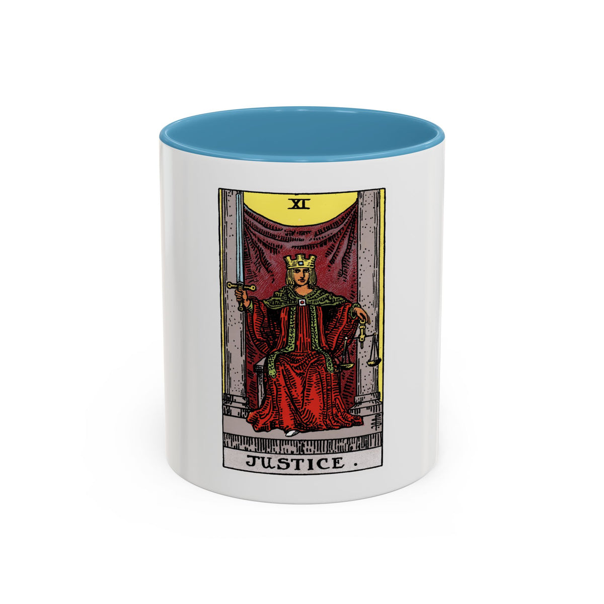 Justice (Tarot Card) Accent Coffee Mug