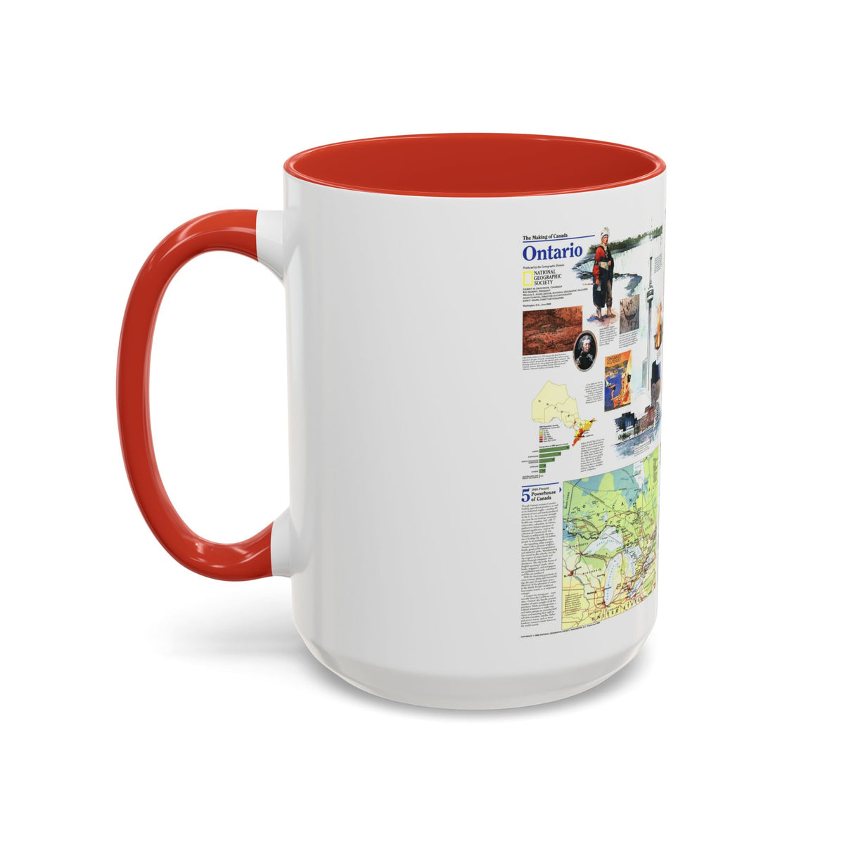 Canada - Ontario 2 (1996) (Map) Accent Coffee Mug