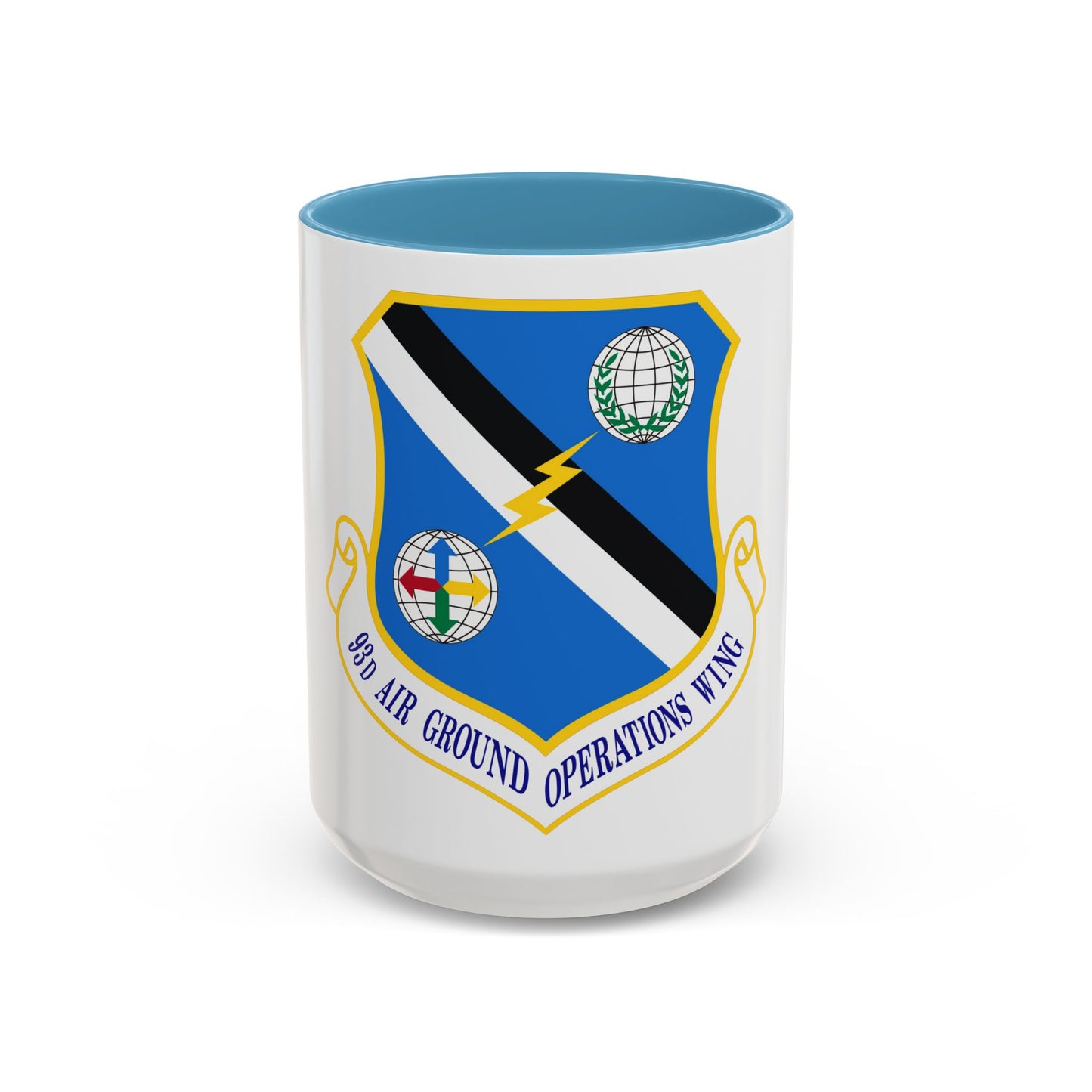 93d Air Ground Operations Wing Emblem (U.S. Air Force) Accent Coffee Mug