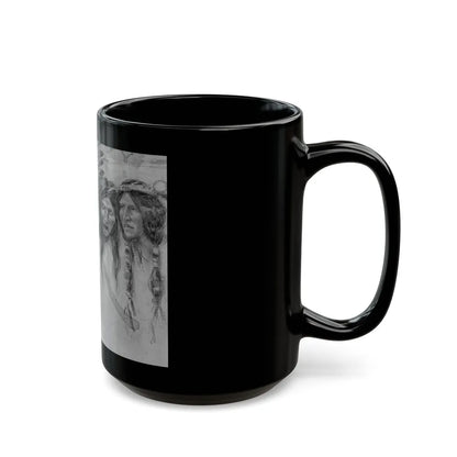 Drawing of Natives, 1906 - Black Coffee Mug-Go Mug Yourself