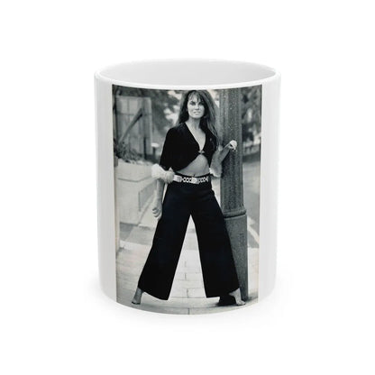 Caroline Munro #242 (Vintage Female Icon) White Coffee Mug-11oz-Go Mug Yourself