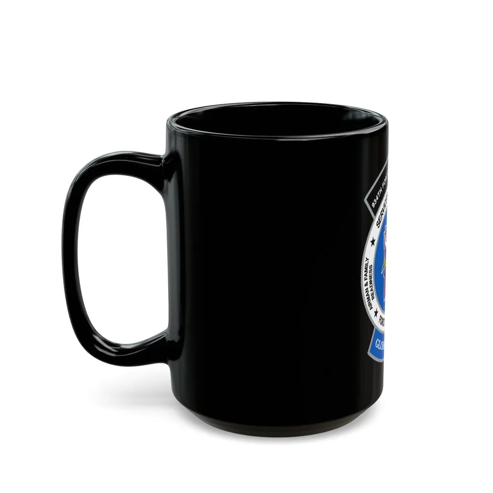 934th Force Support Sq. GLOBAL VIKINGS (U.S. Air Force) Black Coffee Mug-Go Mug Yourself