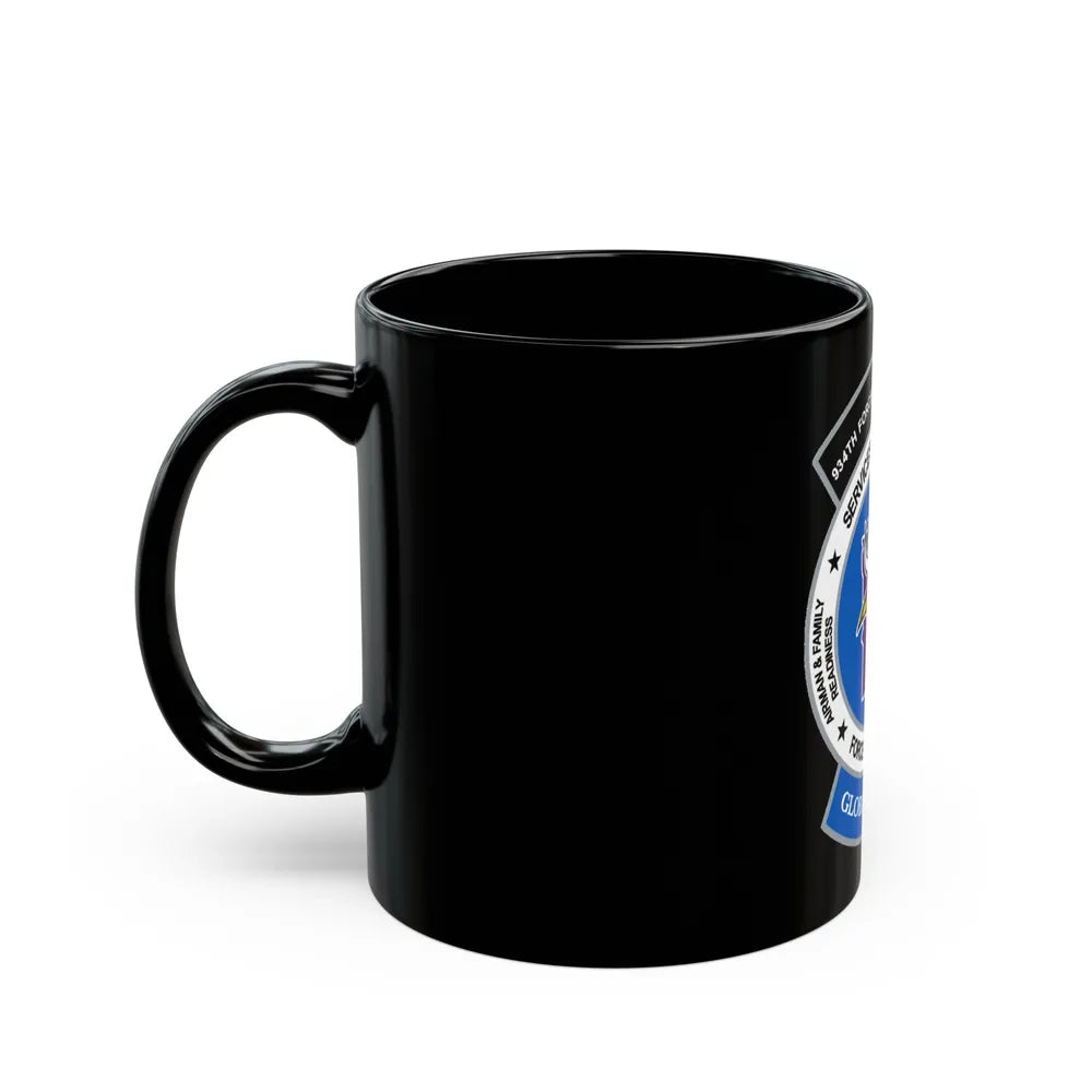 934th Force Support Sq. GLOBAL VIKINGS (U.S. Air Force) Black Coffee Mug-Go Mug Yourself