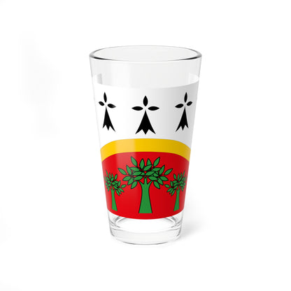 Plinn traditional district flag (France) Pint Glass 16oz