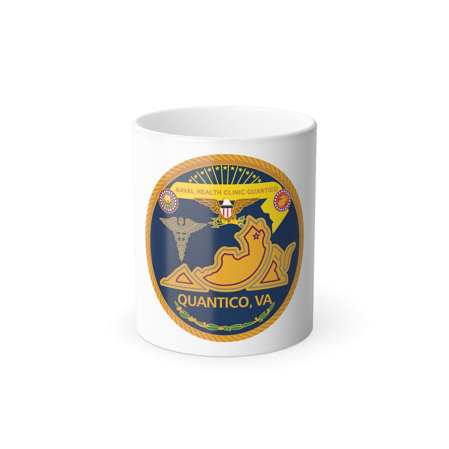 Naval Health Clinic QuanticoVA (U.S. Navy) Color Changing Mug 11oz