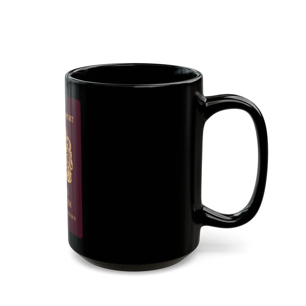 Queen's Messenger Passport - Black Coffee Mug-Go Mug Yourself