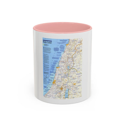Middle East - Holy Land 1 (1989) (Map) Accent Coffee Mug