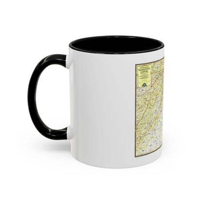 USA - Round About the Nation's Capital (1956) (Map) Accent Coffee Mug