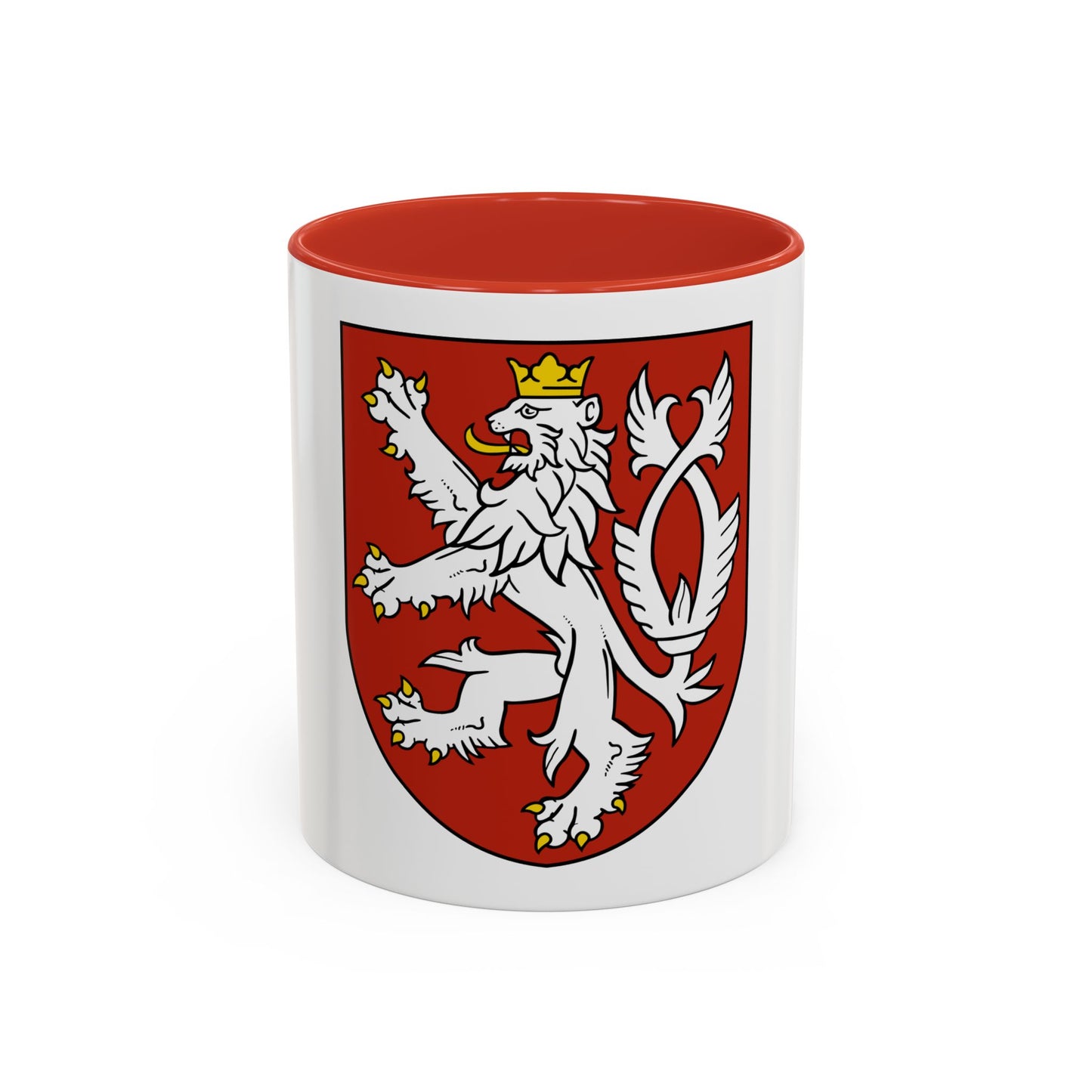 Small coat of arms of the Czech Republic - Accent Coffee Mug