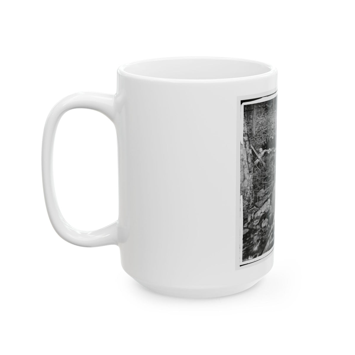 Gettysburg, Pa. Four Dead Soldiers In The Woods Near Little Round Top (U.S. Civil War) White Coffee Mug