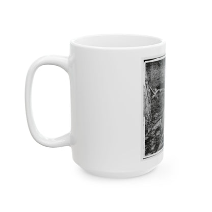 Gettysburg, Pa. Four Dead Soldiers In The Woods Near Little Round Top (U.S. Civil War) White Coffee Mug