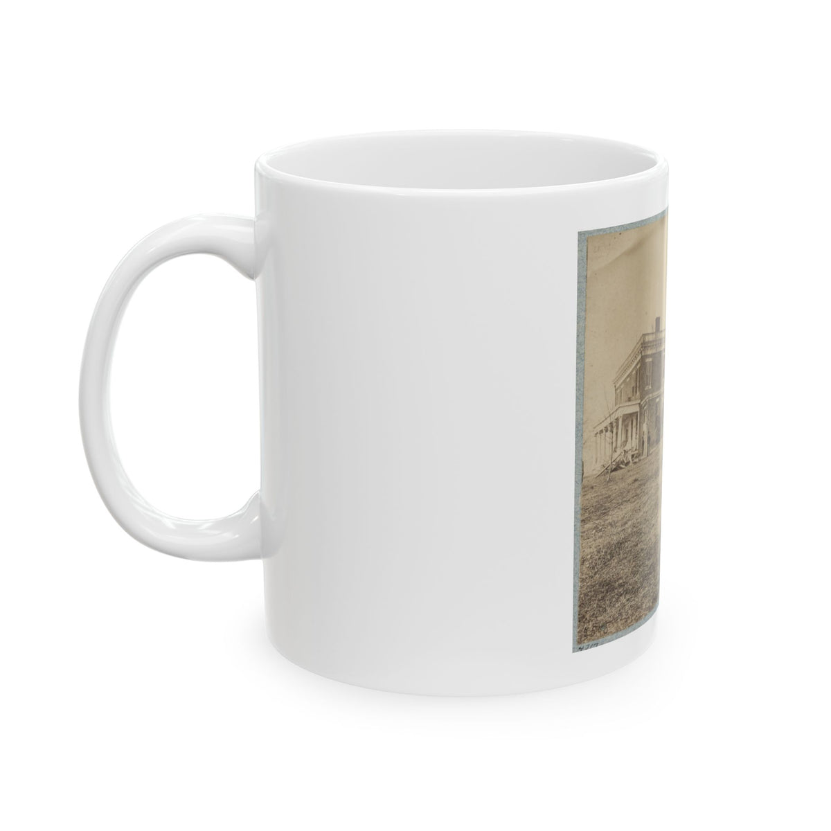 Aiken's House, James River, Va.(2) (U.S. Civil War) White Coffee Mug