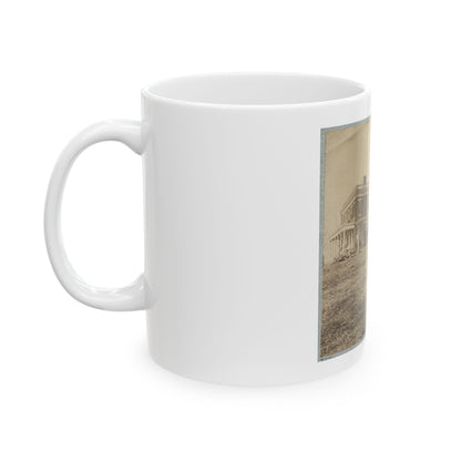 Aiken's House, James River, Va.(2) (U.S. Civil War) White Coffee Mug
